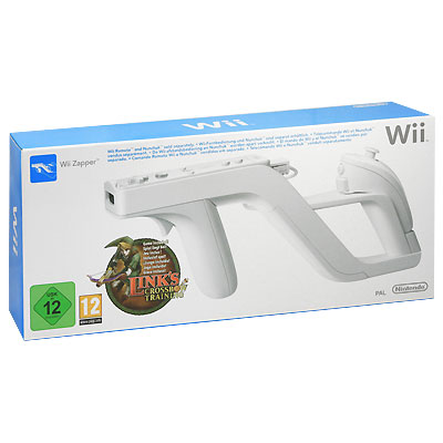 Комплект: игровой контроллер Wii Zapper + игра Link's Crossbow Training (Wii) Игра для Nintendo Wii DVD-ROM, 2008 г Издатель: Nintendo Inc ; Разработчик: Nintendo Inc ; Дистрибьютор: Новый Диск комплект в инфо 3283l.